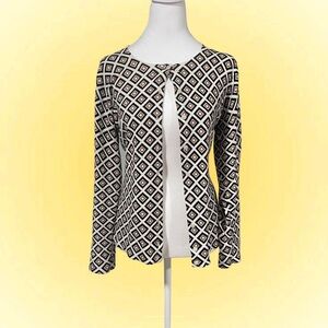 Chic Geometric Patterned Cardigan